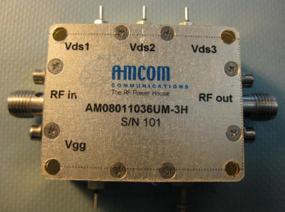 AM08011036UM-3H寬帶X波段功率放大器模塊