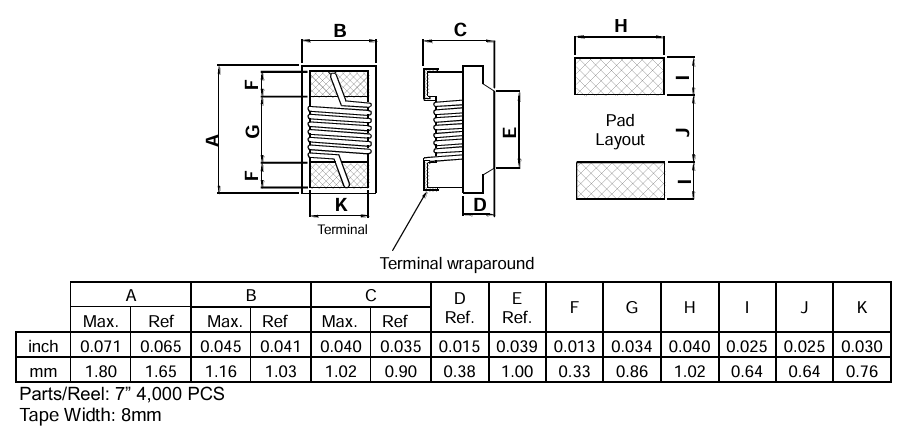 0603CS-120EGTS表面貼裝片式電感器現貨DELTA