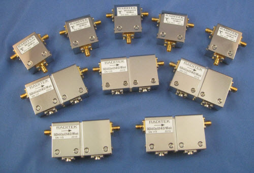 ?RADITEK低溫隔離器和環行器0.01-4°k, 4-77°k (1.35 gh z -12 gh z )