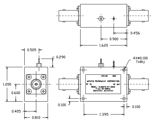 ?ALN007-29-3315B超低噪聲放大器WENTEQ