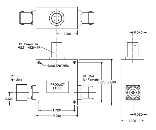 ?ALN0025-08-5208NW超低噪聲放大器WENTEQ