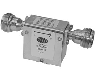 IN-0.849，10瓦，N型母頭L波段射頻隔離器