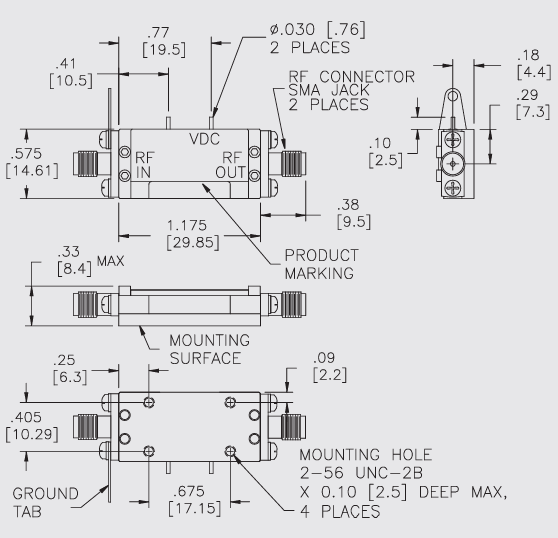 ?A2CP14212低噪聲放大器Teledyne防務電子